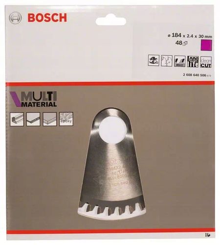 BOSCH TARCZA PILARSKA MULTI MATERIAL 184x30 Z48 na Arena.pl