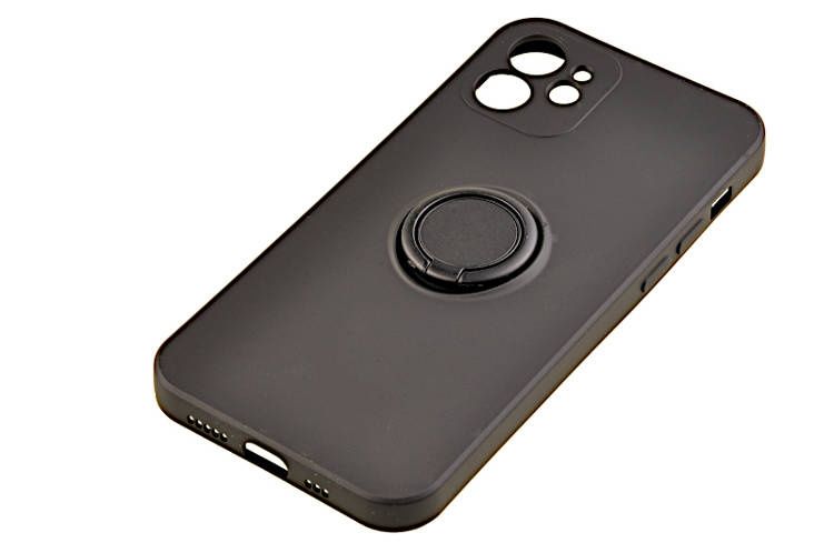 Etui Pastel Ring do Apple iPhone 12 czarny zdjęcie 3