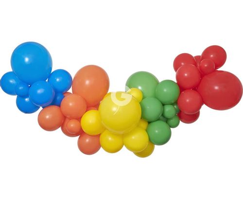 Girlanda balonowa DIY kolorowa tęczowa na urodziny 65 balonów na Arena.pl