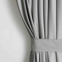 CURT/AH/VELVET/PLEAT/SILVER/140X245/1PC