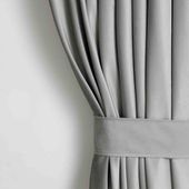 CURT/AH/VELVET/PLEAT/SILVER/140X245/1PC
