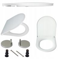 DESKA WC sedesowa WOLNOOPADAJĄCA KLAPA KSZTAŁT U klozetowa typ SLIM