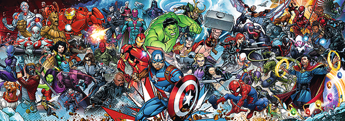 Trefl Puzzle 1000 elementów Dołącz do Uniwersum Marvel na Arena.pl