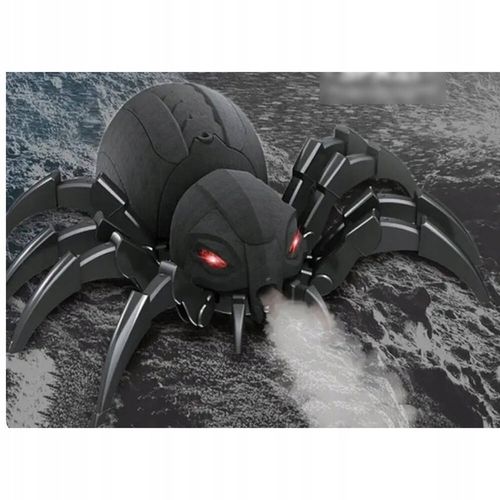 OGROMNY PAJĄK ZDALNIE STEROWANY ROZPYLA MGŁĘ ZIEJE PARĄ OCZY LED PILOT R/C na Arena.pl