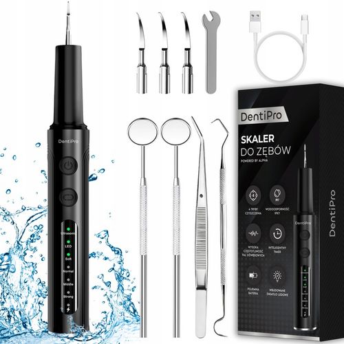 Skaler Ultradźwiękowy Do Zębów - 4 tryby do usuwania kamienia nazębnego na Arena.pl