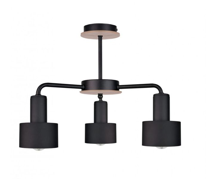 Lampa sufitowa 3xE27 LUCE BLACK WOOD zdjęcie 1