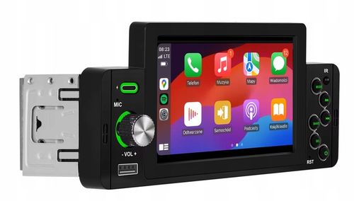 RADIO SAMOCHODOWE 1DIN BLUETOOTH 5" EKRAN DOTYK APPLE CARPLAY ANDROID AUTO na Arena.pl