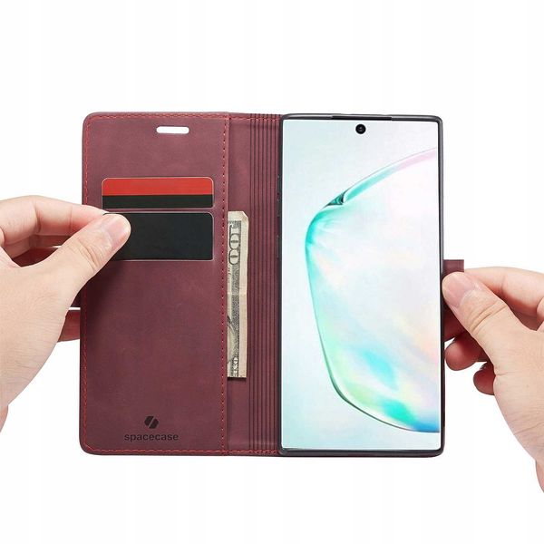 Spacecase Wallet Galaxy Note 10+ Red zdjęcie 13