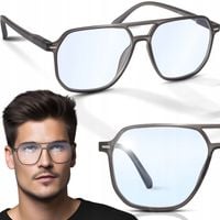 Okulary zerówki do komputera BLOKUJĄCE NIEBIESKIE ŚWIATŁO filtry blue