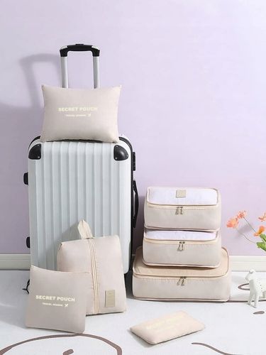 ORGANIZER DO WALIZKI PODRÓŻNY POJEMNY ZESTAW TORBY SZAFY PRANIE 7szt. Krem na Arena.pl