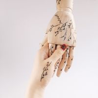 Wzory dziki kwiat tatuaż naklejany Paperself