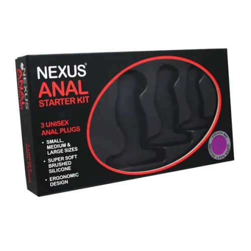 nexus anal starter kit - zestaw silikonowych plugow 3 rozmiary na Arena.pl