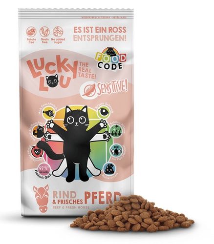 Lucky Lou Food Code Sensitive Wołowina & Konina 340g na Arena.pl