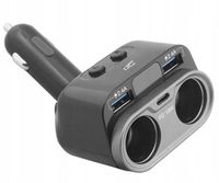 ŁADOWARKA USB SAMOCHODOWA DZIELNIK GNIAZDA B8I