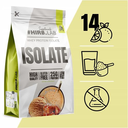 Izolat Białka BIAŁKO 700 g wpi Whey Protein Isolate Słony Karmel HIRO na Arena.pl