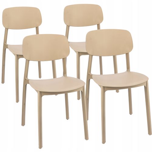 4 x Krzesło LARA beżowe na Arena.pl