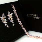 Komplet ślubny FLORES rose + ROSANA rose