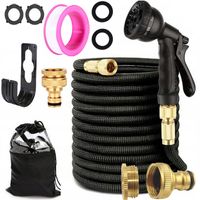 WĄŻ OGRODOWY ROZCIĄGLIWY PRZEWÓD ELASTYCZNY ROZCIĄGANY 30M ZRASZACZ MAT