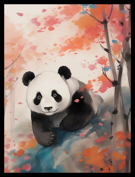 Plakat 30x40cm Panda wśród Klonów zdjęcie 2