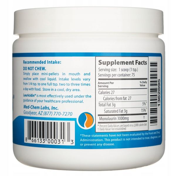 LAURICIDIN 227 G W PEŁNI NATURALNY SUPLEMENT DIETY zdjęcie 2