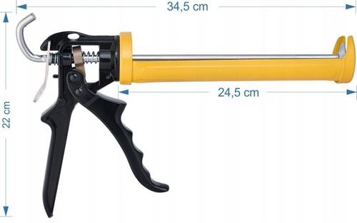 PISTOLET Wyciskacz do silikonów kartuszy klejów Solidny 18:1 Bauhus na Arena.pl