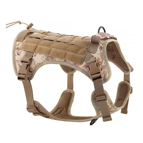 Szelki dla psa TACTICAL rozmiar M brązowe zdjęcie 1