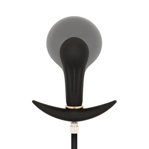 anal collection - inflatable butt plug with pump 8 cm - black na Arena.pl