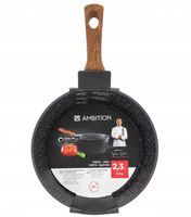 Rondel Ambition PRIA 2,3 l CZARNY brązowa rączka