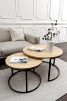 Stolik Kawowy M3 nowoczesny loft 2 sztuki zestaw