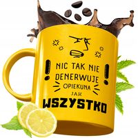 Złoty Kubek Premium Dla Opiekuna Na Prezent Z Nadrukiem Ze Zdjęciem