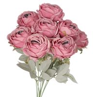 SZTUCZNE KWIATY ROŚLINY RÓŻA RÓŻE BUKIET GĘSTY XXL 50CM