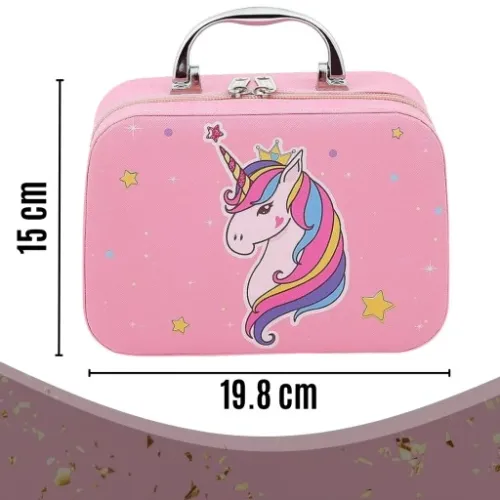 KUFEREK KOSMETYKÓW ZESTAW DO MAKIJAŻU I PAZNOKCI JEDNOROŻEC DZIECI PREZENT na Arena.pl