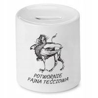 Skarbonka Dla Teściowej Potwornie Fajna Teściowa Z Nadrukiem Ze Zdjęciem