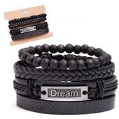 Wytrzymała bransoletka współczesna ręcznie wykonana męska dream komplet