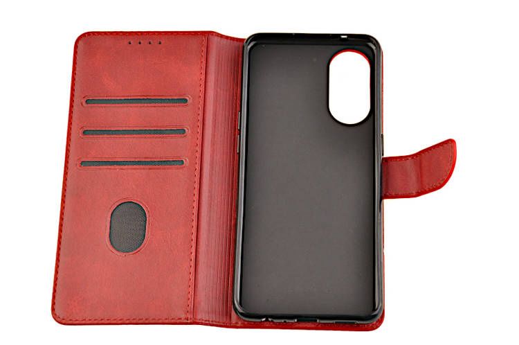 Etui portfel Wallet do Realme C67 4G czerwony zdjęcie 4