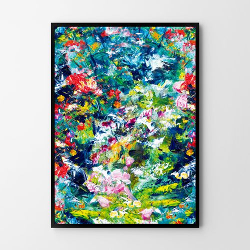 Plakat abstrakcja malarska 30x40 cm na Arena.pl