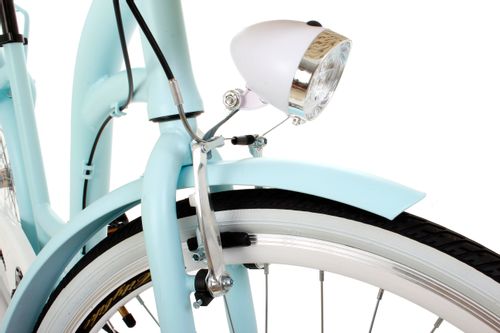 Damski rower miejski Goetze Style ALU 28 3b + kosz / Błękit na Arena.pl