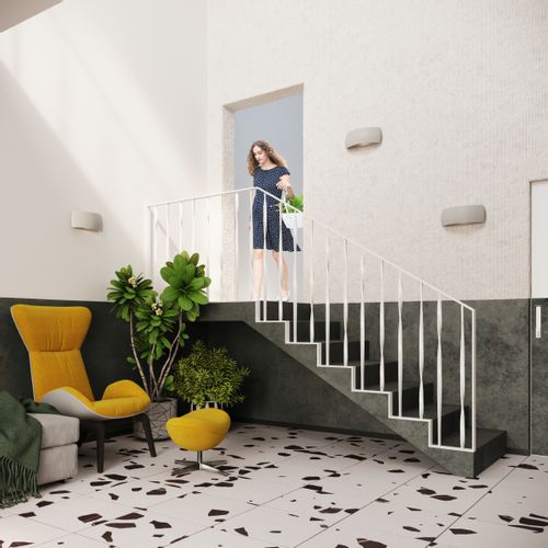 Kinkiet ceramiczny PONTIUS szary na Arena.pl