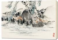 Obraz 100x70cm Fishing Baskets, Kōno Bairei Japoński Vintage do Salonu