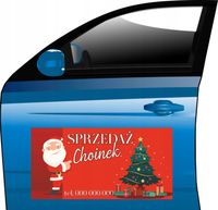 Magnes reklamowy TWÓJ NAPIS choinki 40x60 cm TANIO