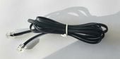 Kabel telefoniczny (modułowy) 6P2C 1,8m czarny