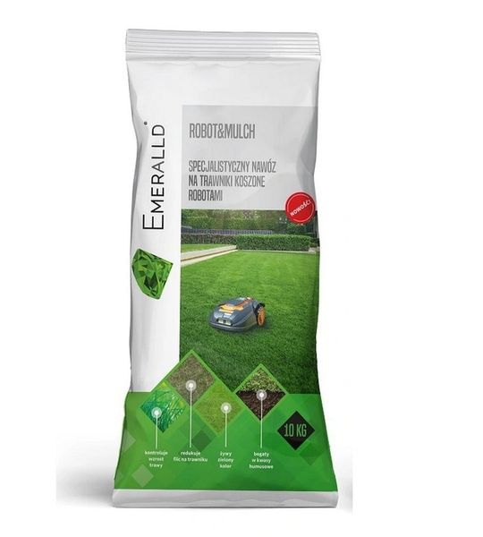 Nawóz Letni do trawy koszonej robotami ROBOT&MULCH Emeralld Complex 10KG! zdjęcie 3