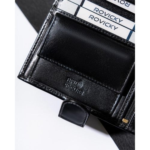 klasyczny portfel męski na karty z rfid - rovicky na Arena.pl