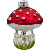 Bombka choinkowa szklana: Muchomorek klasyczny