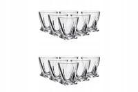 BOHEMIA QUADRO Szklanki 340 ml 12 sztuk