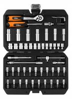 NEO Zestaw Klucze Nasadowe 55 el. Grzechotka 1/4" Nasadki Bity Torx HEX
