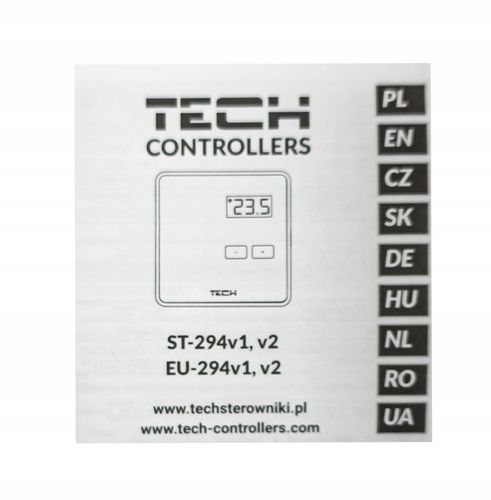 STEROWNIK REGULATOR POKOJOWY TERMOSTAT BEZPRZEWODOWY ST-294 v2 BIAŁY TECH na Arena.pl