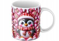 Świąteczny Kubek 3D Pingwin - Na Prezent - Bestseller - NOWOŚĆ - HIT