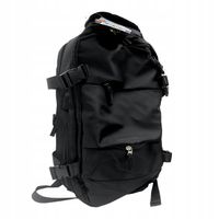 Setty Urban Plecak podróżny kabinowy 40x20x25cm czarny satynowy