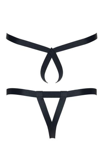 2 pack męskich stringów z gumy s/m na Arena.pl
